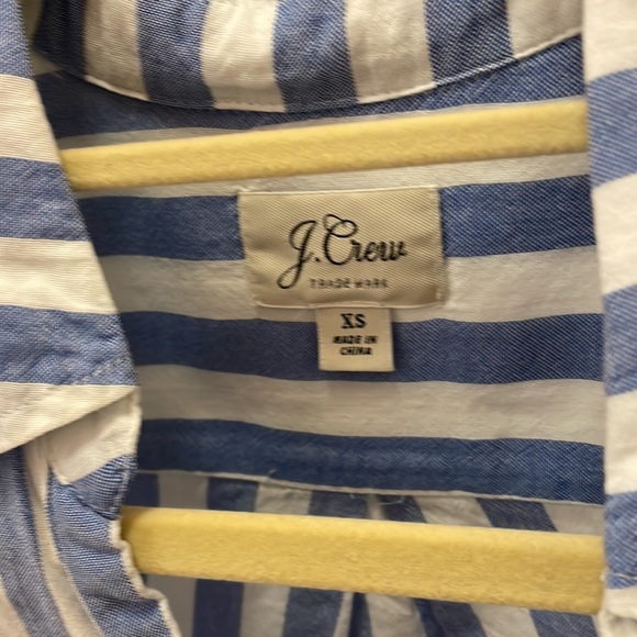 J. Crew Striped Short Sleeve Button-Up Shirt - Picture 3 of 4